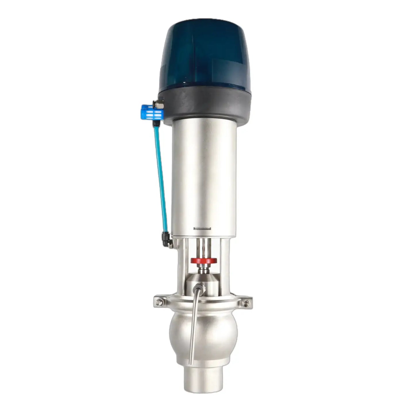 SS316L Aseptic Intelligent Pneumatic Flow Diverter Single Seat Shut Off Valves with 24V C-top Controller