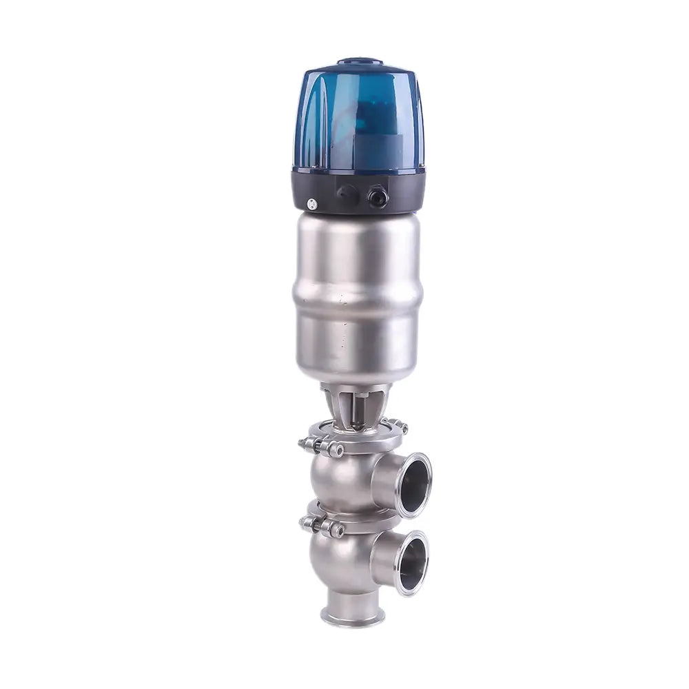 Sanitary Pneumatic TC LL Diverter Valve with C-Top