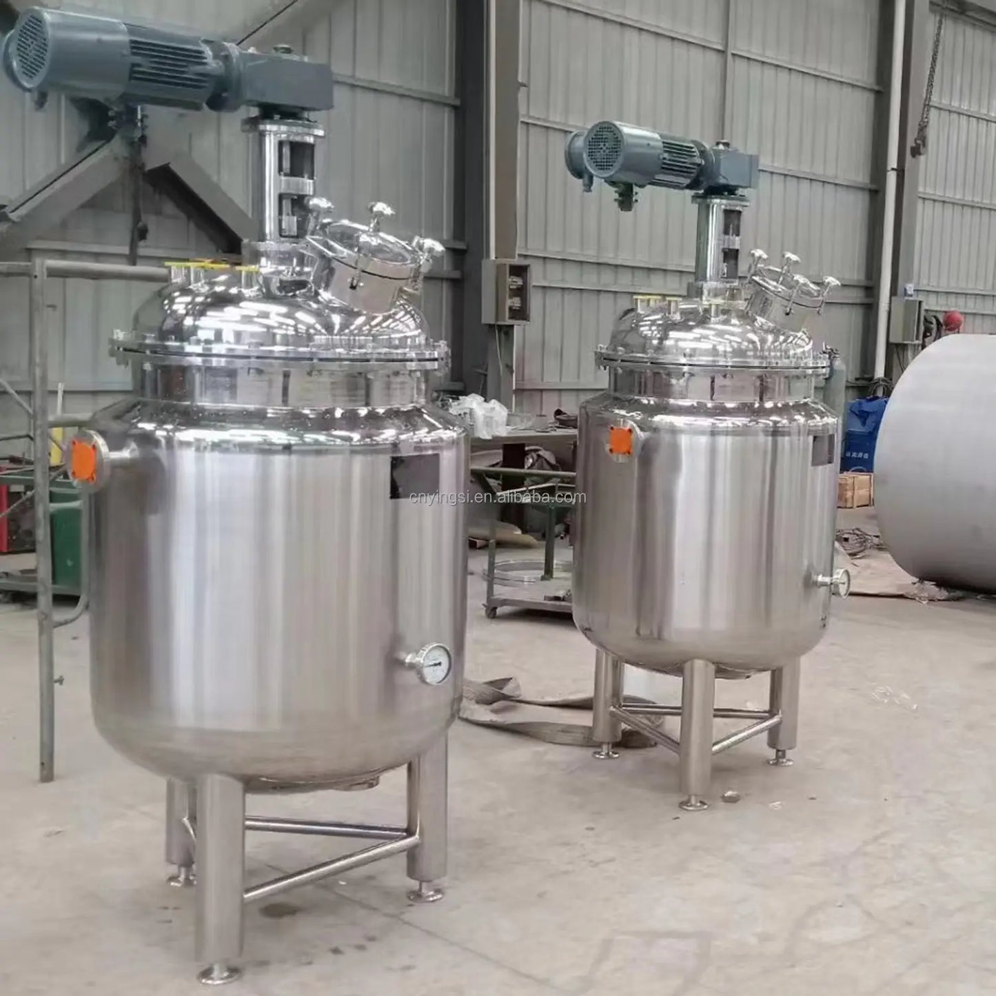 Stainless Steel Sanitary Three Layers Mixing Tank SS304 SS316L