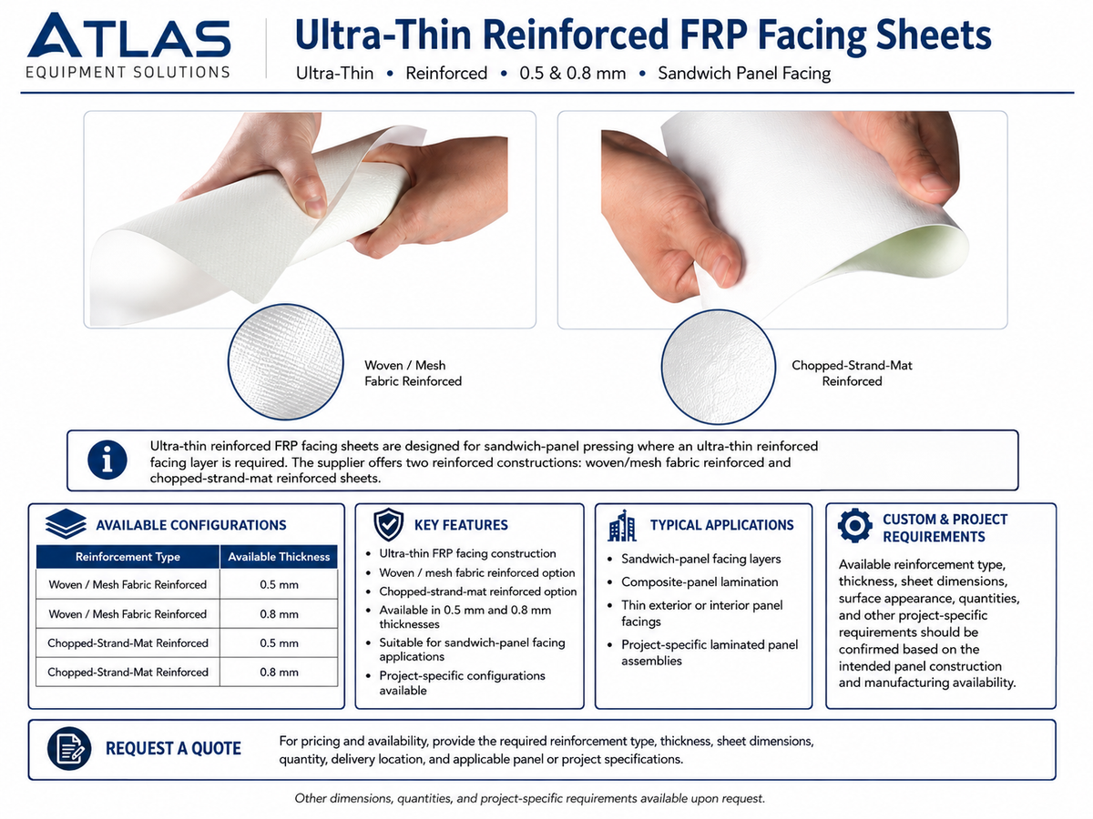 Ultra-Thin Reinforced FRP Facing Sheets