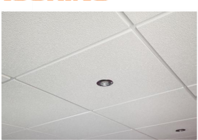 Medical acoustic ceiling close-up