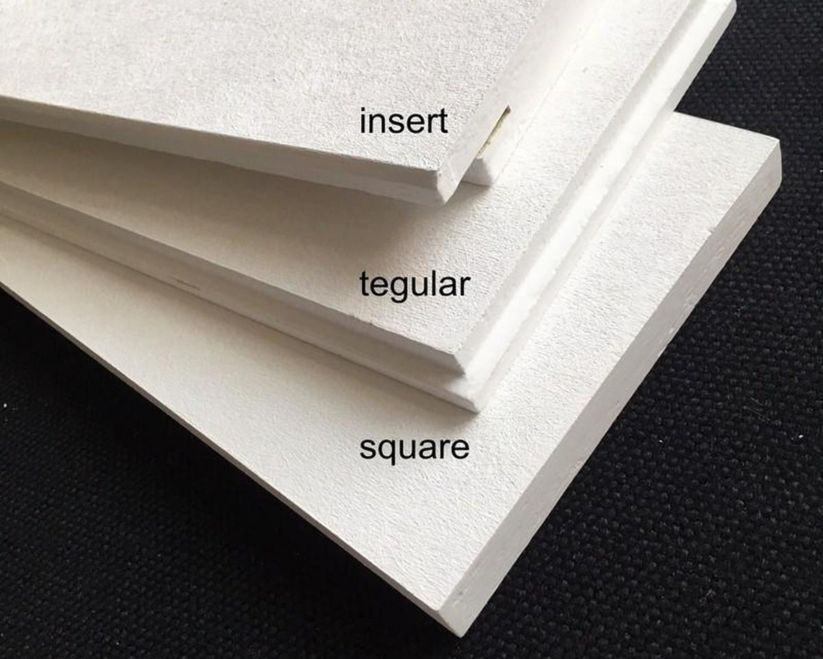 Stone wool acoustic ceiling edge options