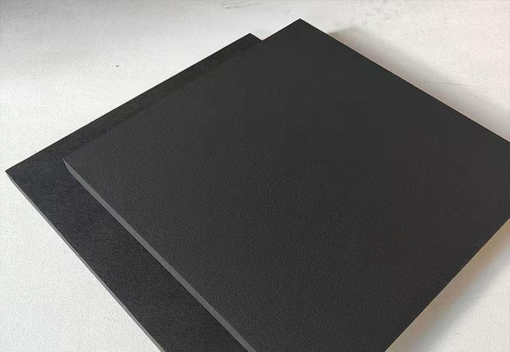 Black spray stone wool acoustic panel