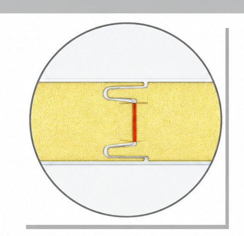 PUR PIR purification panel joint detail