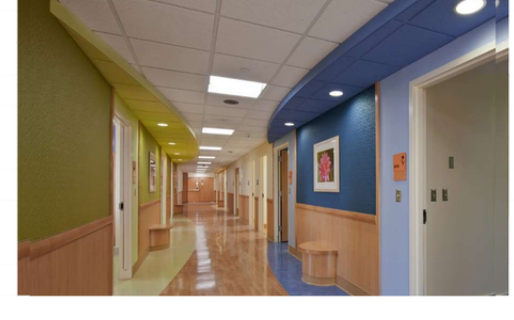 Healthcare corridor ceiling