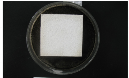 Medical-grade stone wool hygiene test