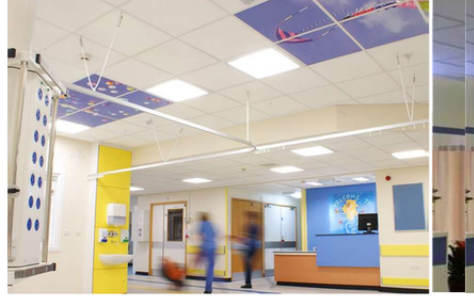 Healthcare ceiling application