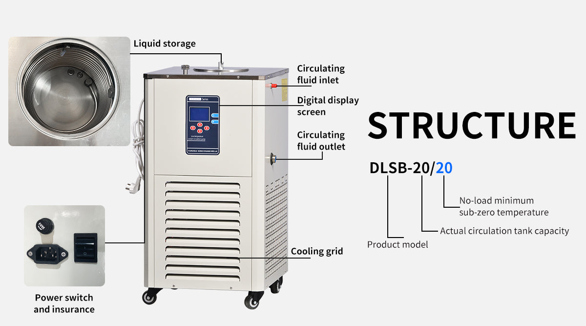 -20℃ non-sealed recirculating chiller