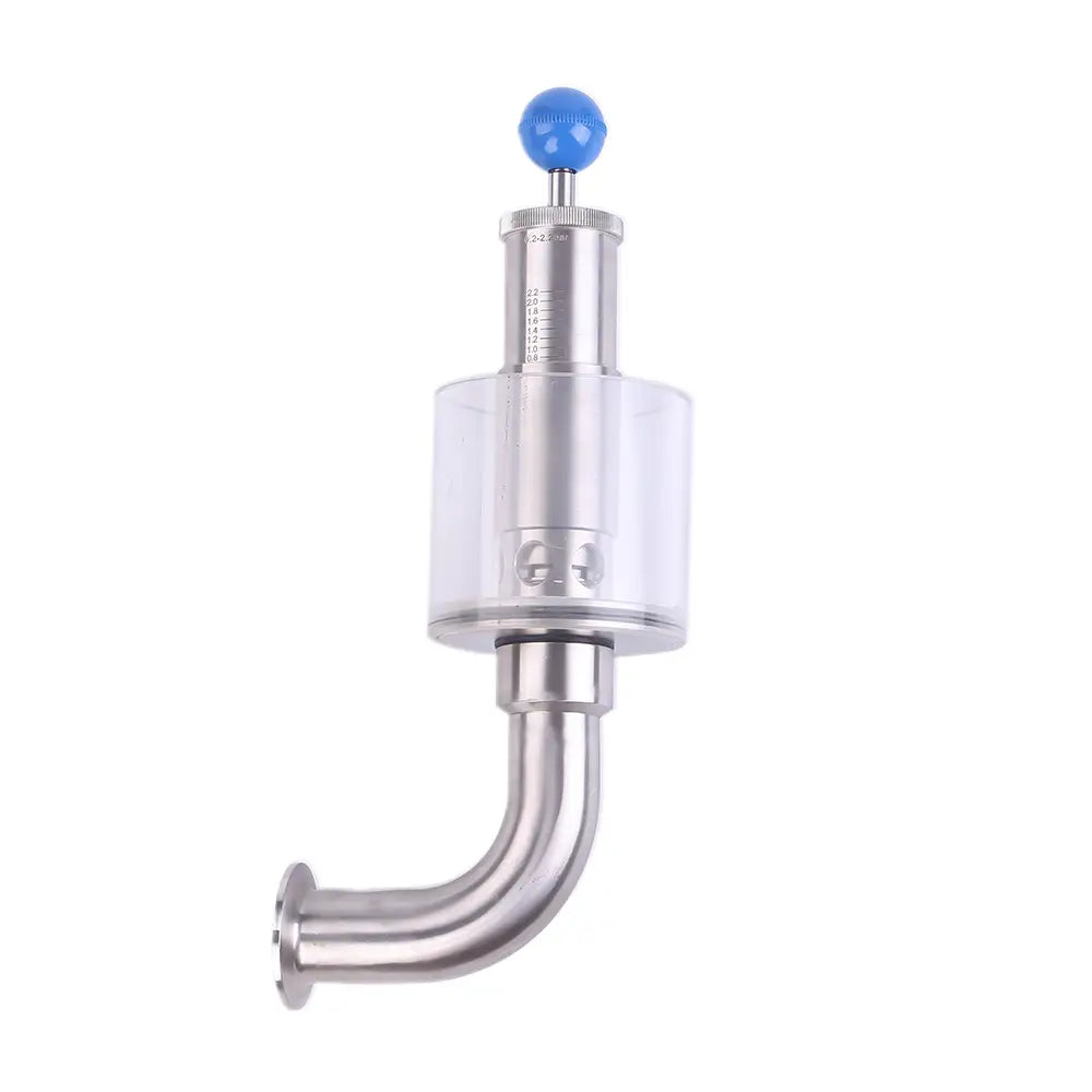 Sanitary Air Relief Valve with Pressure Gauge