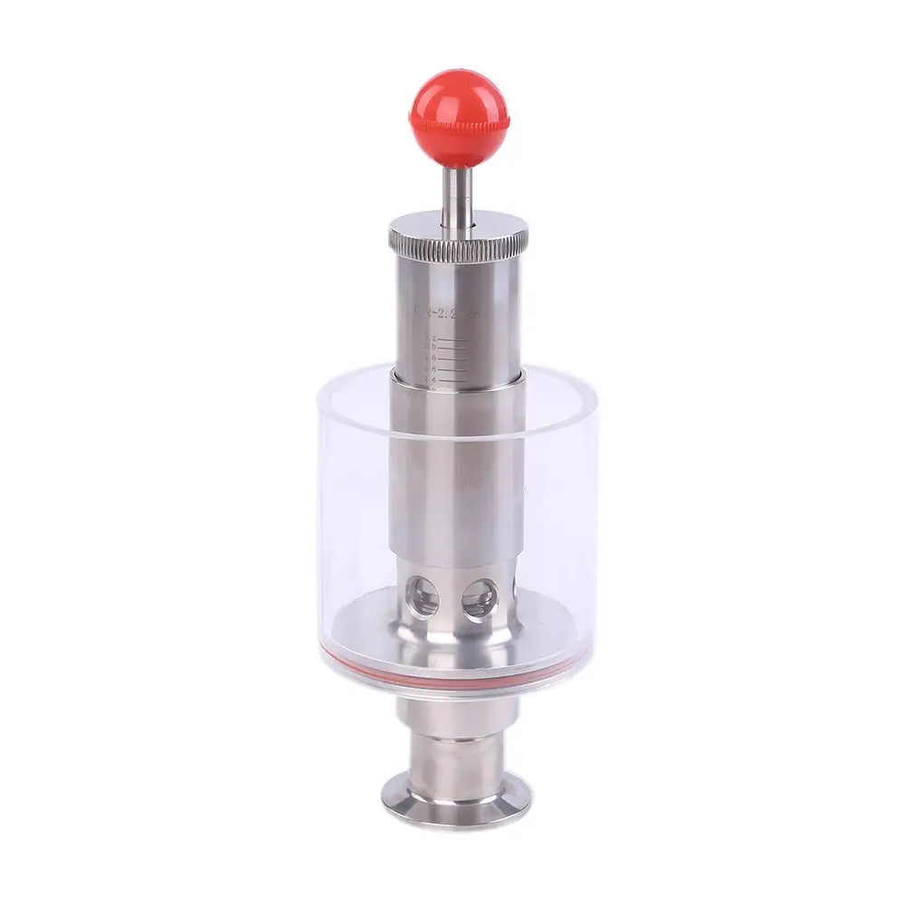 Sanitary Air Relief Valve with Pressure Gauge