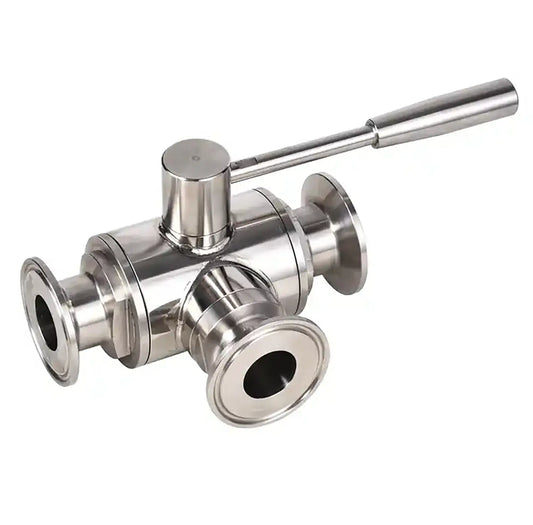 Sanitary Manual TC Three Ways Ball Valve