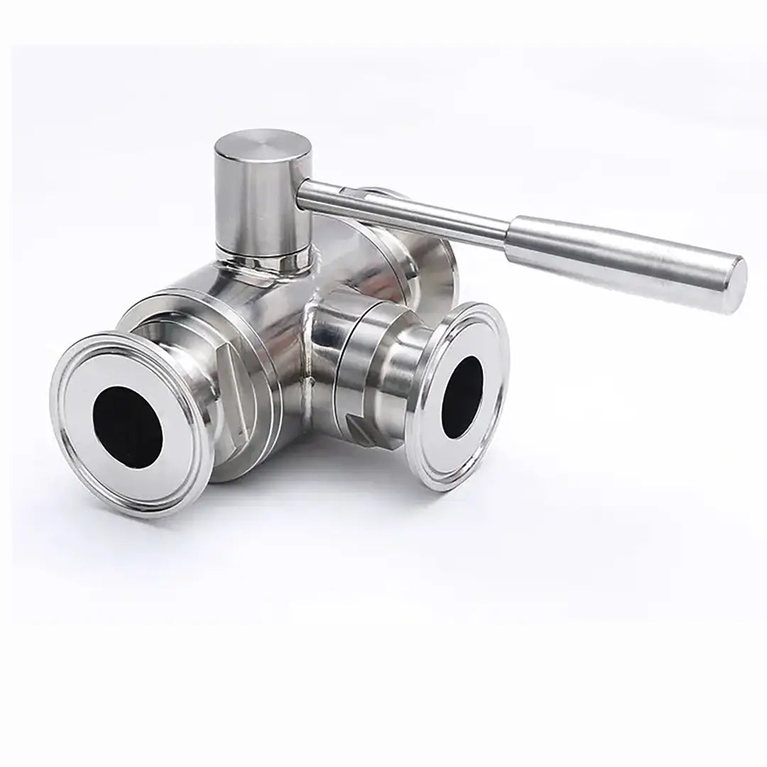 Sanitary Manual TC Three Ways Ball Valve