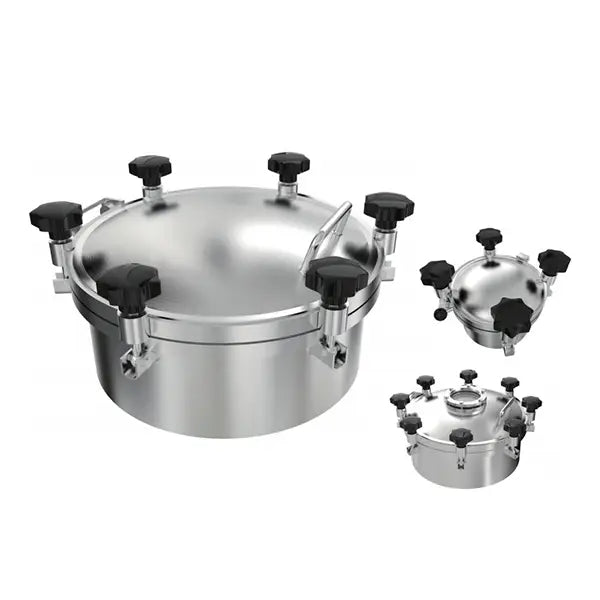 Sanitary Outward Round Stainless Steel Pressure Manhole