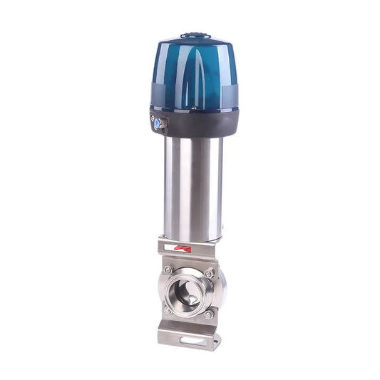Sanitary Pneumatic TC Butterfly Valve with C-Top