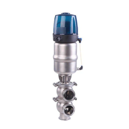 Sanitary Pneumatic TC LL Diverter Valve with C-Top