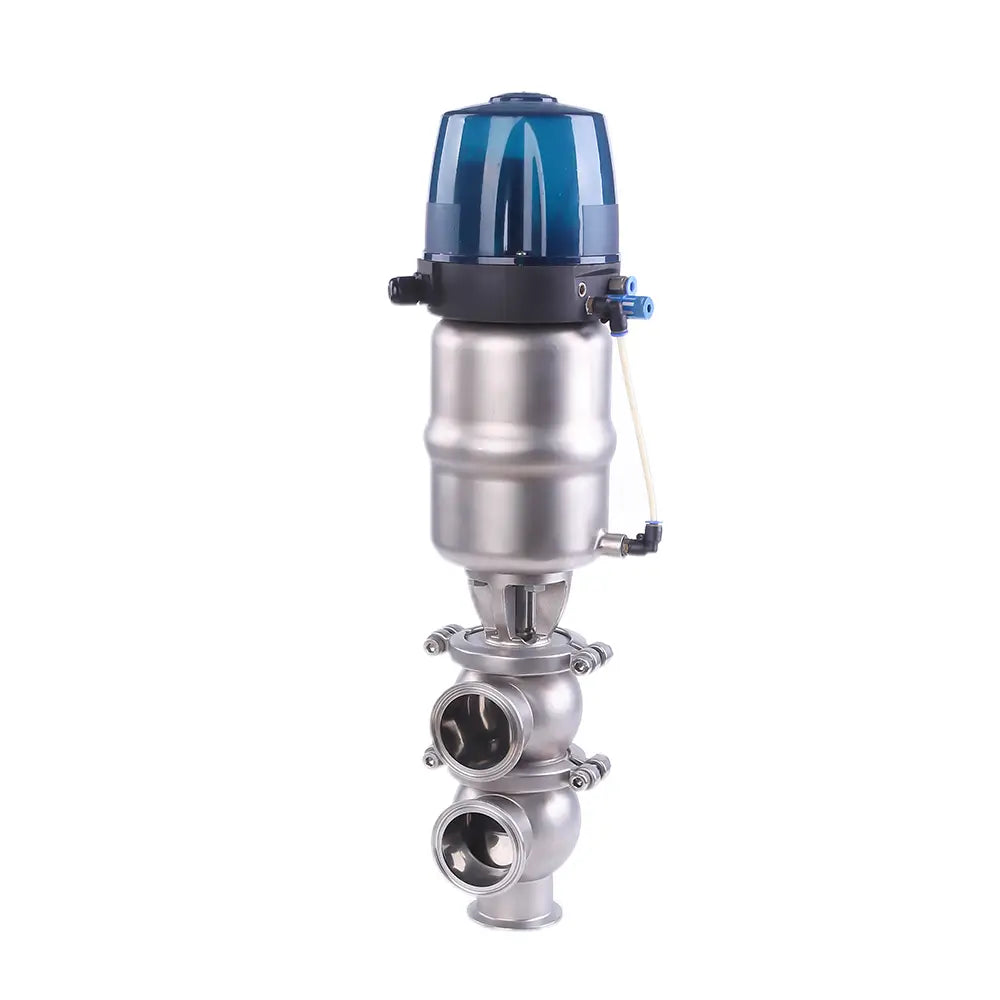 Sanitary Pneumatic TC LL Diverter Valve with C-Top