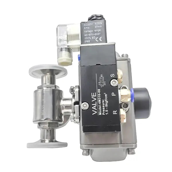 Sanitary Pneumatic TC Straight Ball Valve