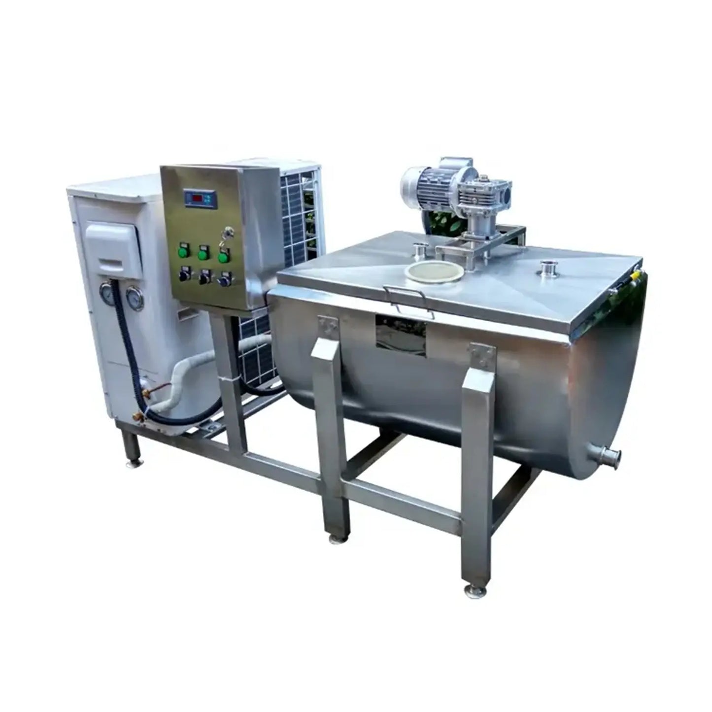 Sanitary Stainless Steel Milk Cooling Tank SS304 SS316L