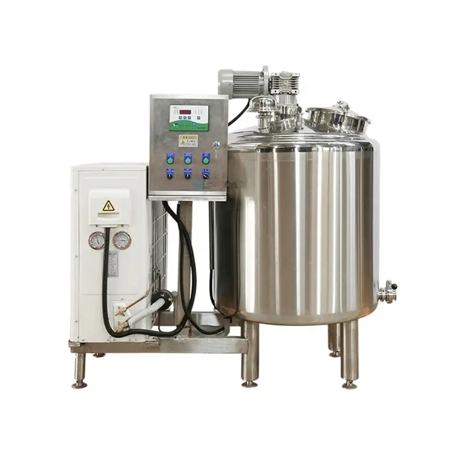 Sanitary Stainless Steel Milk Cooling Tank SS304 SS316L