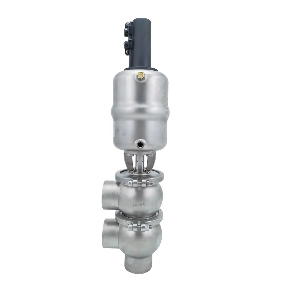 Stainless Steel Sanitary APV Pneumatic Directional Control Flow Division Valve with Proximity Switch