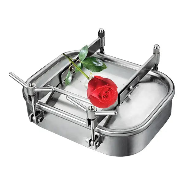 Stainless Steel Sanitary Hygienic Outward Rectangular Manway Manhole