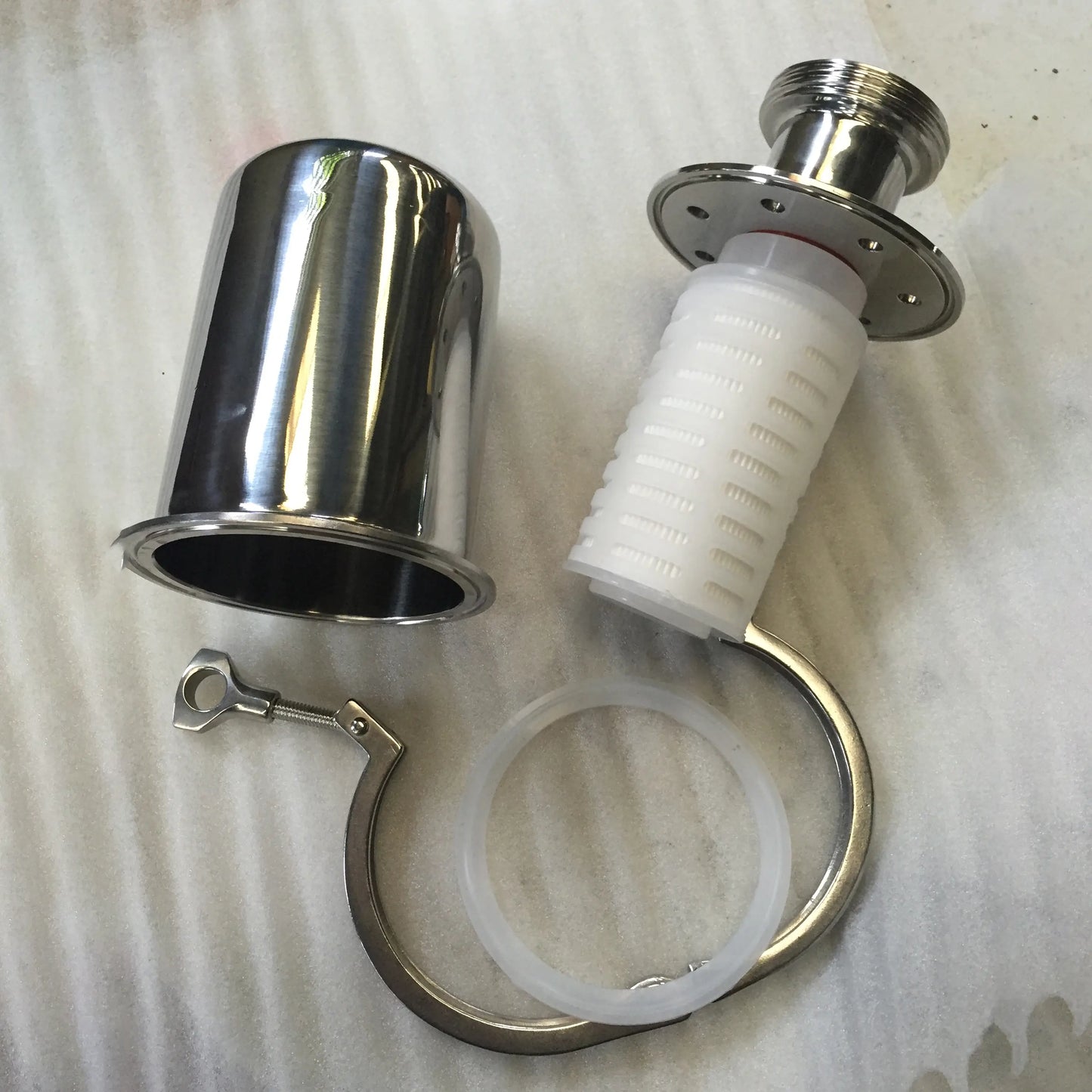 Stainless Steel Sanitary TC Air Breather Valve with PP Element