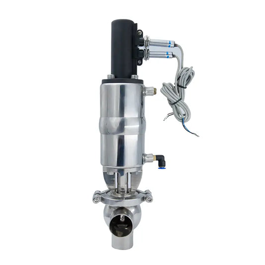 Stainless Steel Sanitation Pneumatic Flow Single Seat Shut-off Valve with Position Sensor