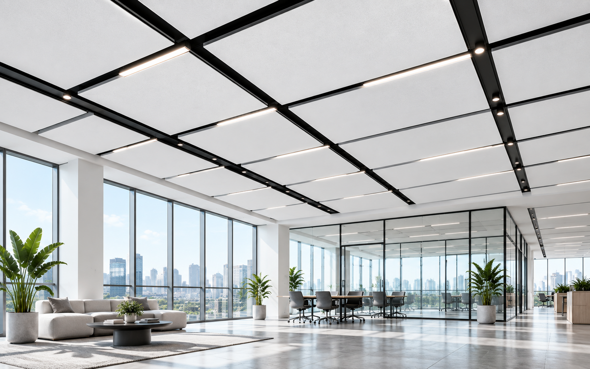 Stone Wool Acoustic Ceiling Panels