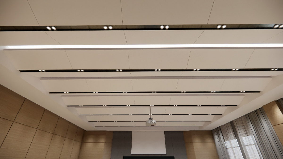 Glass Wool Acoustic Ceiling Panels